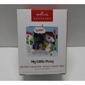Hallmark My Little Pony Retro Twister Right Hoof Red Keepsake Ornament NIP